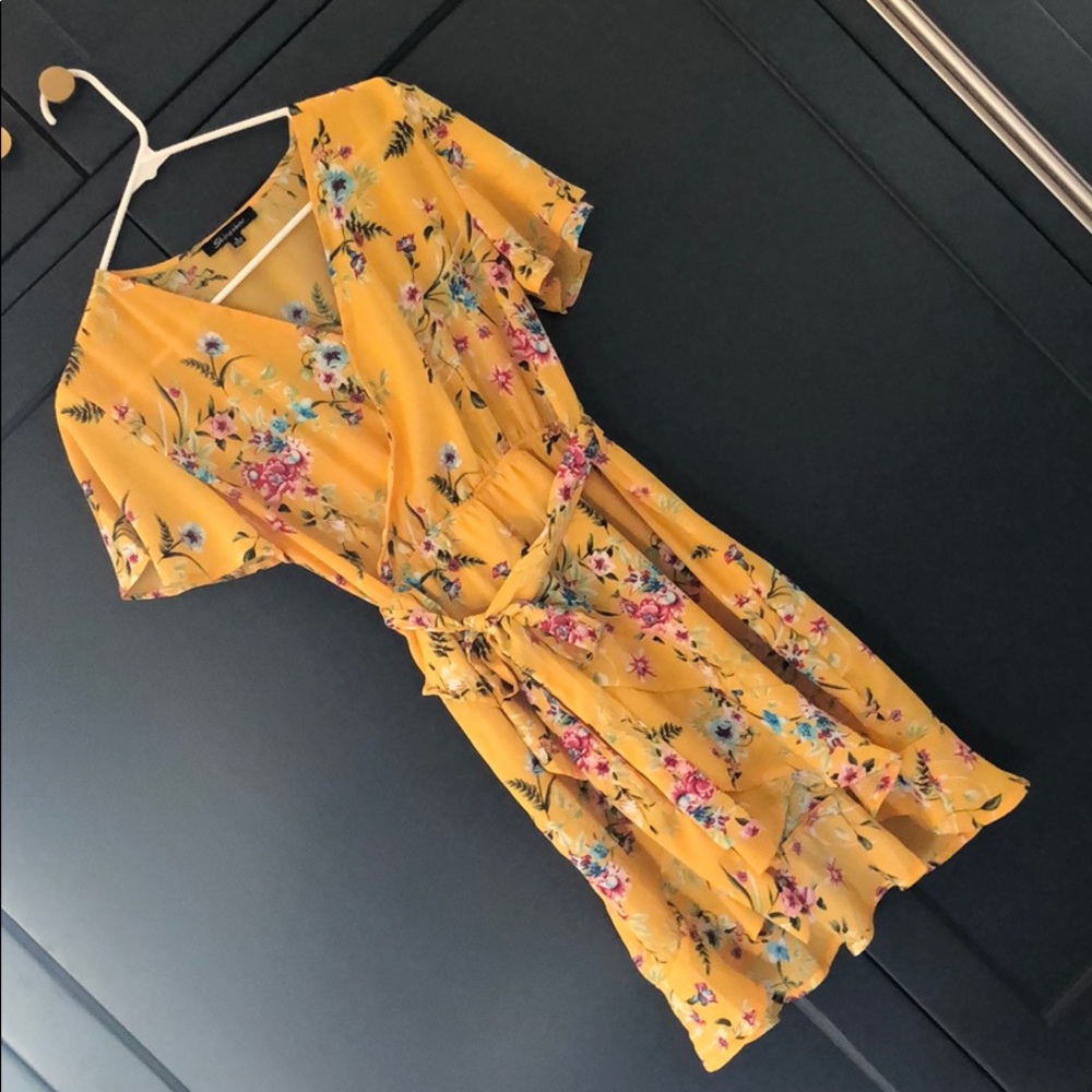 Faux wrap dress